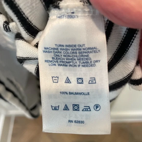 Lands End Striped Hooded Pullover - Picture 6 of 6